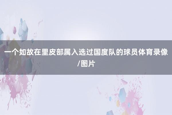 一个如故在里皮部属入选过国度队的球员体育录像/图片