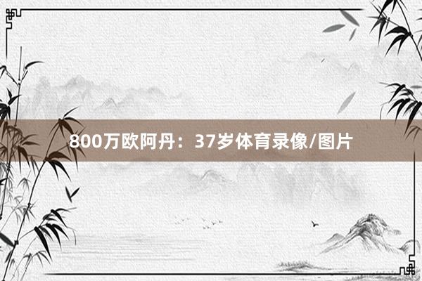 800万欧阿丹:37岁体育录像/图片