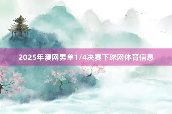 2025年澳网男单1/4决赛下球网体育信息