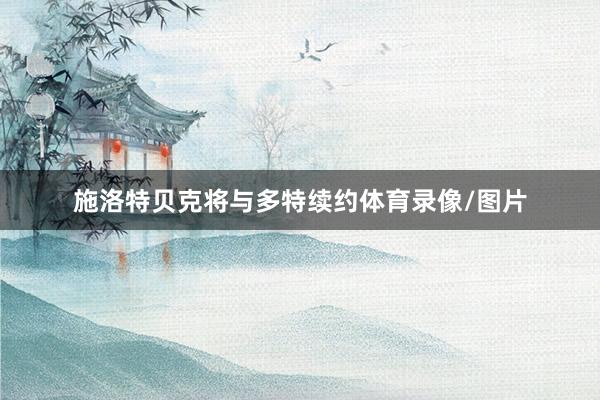 施洛特贝克将与多特续约体育录像/图片