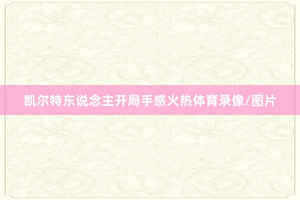 凯尔特东说念主开局手感火热体育录像/图片