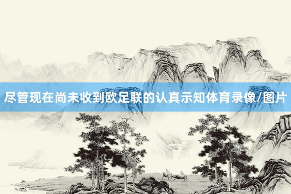 尽管现在尚未收到欧足联的认真示知体育录像/图片