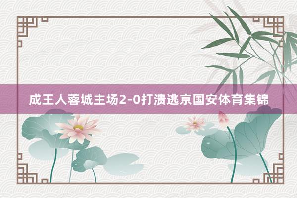 成王人蓉城主场2-0打溃逃京国安体育集锦