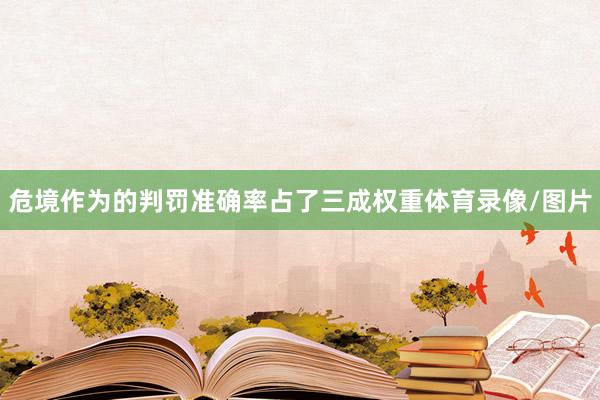 危境作为的判罚准确率占了三成权重体育录像/图片